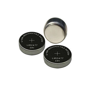 Sıcak satış LIR2477 lityum düğme pil <span class=keywords><strong>3</strong></span>.7v 130mAh Li-ion şarj edilebilir piller sikke cep oyuncaklar için el feneri diğer CR serisi - Product Image 1