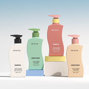 Bouteille vide en plastique PE OEM ODM pour <span class=keywords><strong>shampoing</strong></span> et après-<span class=keywords><strong>shampoing</strong></span>, flacon pompe pour gel douche 300 ml - Product Image 4