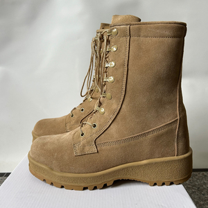 DF702 TSB21 Tactical <b>Hiking</b> <b>Boots</b> Tan High Top Lace Up Suede Outdoor All Seasons Durable Men <b>Boots</b> - Product Image 3