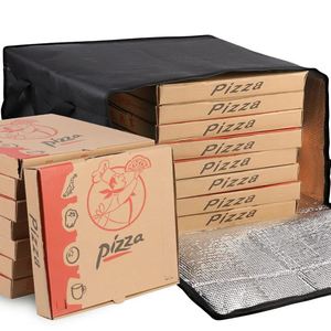 Bolsa de Gran Capacidad para Entrega de Alimentos, Tipo Tote, Negra, para Picnic, Frutas, Comestibles, con Panel Solar, Impermeable, Aislada, para Pizza, con Logotipo Personalizado - Product Image 6