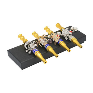 Embout de chicha Iced Out Frog Hookah fait main, embout décoratif en alliage, accessoire détachable - Product Image 1