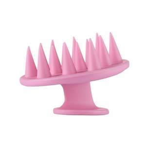 Cepillo/peine masajeador de silicona para limpieza del cuero cabelludo, suave y delicado, en stock. - Product Image 5