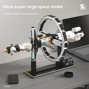 Modelo de Cohete Espacial para Armar, Compatible con Bloques de Construcción, Juguete Educativo de <span class=keywords><strong>Ciencia</strong></span> para el Desarrollo de la Inteligencia de los Niños - Product Image 5