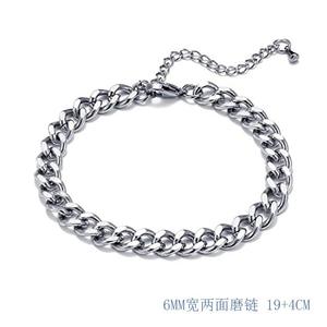 สร้อยข้อมือสแตนเลสสตีลสีเงินแบบเรียบหรูสำหรับทุกเพศทุกวัย ดีไซน์เรขาคณิตทันสมัย ประดับด้วยหินสวยงาม เหมาะเป็นของขวัญ ปี 2026 - Product Image 5