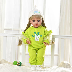 Yeezwood 55 cm Reborn-Puppe aus Silikon mit Musikfunktion, Weichkörper, Große Mädchenpuppe, 3D-bemalte Haut, lebensechte Reborn-Puppe für Mädchen - Product Image 2