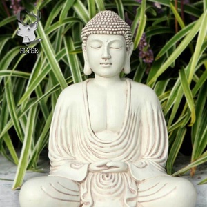 Tượng Phật đá cẩm thạch, sản xuất tại nhà máy Trung Quốc, dùng trang trí sân vườn ngoài trời - Product Image 4