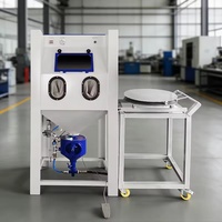 Machine de sablage à sec haute pression industrielle, écologique et sans poussière, avec cabine métallique pour l'élimination de la rouille et de la peinture