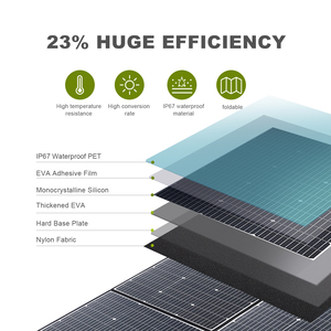 600W <b>Solar</b> With MC- 4 for <b>Solar</b> Power Station <b>Foldable</b> <b>Solar</b> Cell 22% High-Efficiency <b>Solar</b> Cells - Product Image 3
