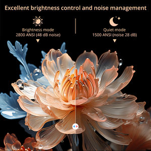 Voxflix M25 Home Cinéma 1080P 4K 2800 ANSI Smart Home Projecteur Android TV 9.0 Mode Jeu Prise en Charge <span class=keywords><strong>Recherche</strong></span> Vocale Films Projecteur - Product Image 6