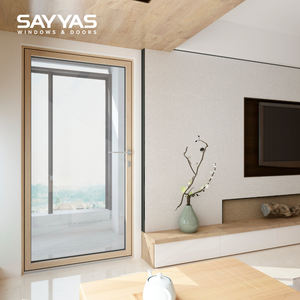 דלתות זכוכית עמידות בפני הוריקן מאלומיניום, דלת הזזה עמידה בפני הוריקן, דלת הרמה-החלקה מעץ מצופה אלומיניום, לא כולל חלונות פתיחה. - Product Image 4