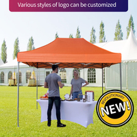 Carpa Comercial Plegable de 6.5x10 PIES - Resistente al Viento, Portátil y Duradera para Eventos al Aire Libre y Ferias Comerciales (Todas las Estaciones)