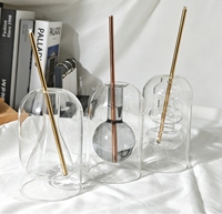 C&H Creative Novel Design Bougie à Huile à Flamme Réelle, Bougie Sans Fin, Bougie Éternelle, Bougie Parfumée en Verre, Décoration de Chambre d'Hôtel