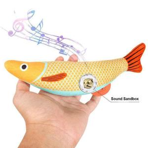 Fabricante al por mayor interactivo <span class=keywords><strong>Catnip</strong></span> Crinkle Sound Toys Saury <span class=keywords><strong>Fish</strong></span> Squeak Juguetes para mascotas - Product Image 2