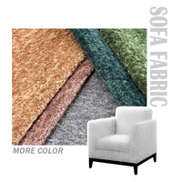 Velours néerlandais Super Hometextile, tissu en velours pelucheux à poils longs tricoté de luxe, style coréen