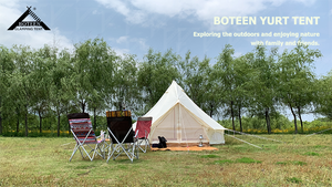 Tente de glamping Safari Lodge, <span class=keywords><strong>yourte</strong></span> mongole pour 2 personnes, imperméable, tissu Oxford 900D, pour hébergement <span class=keywords><strong>en</strong></span> resort - Product Image 3