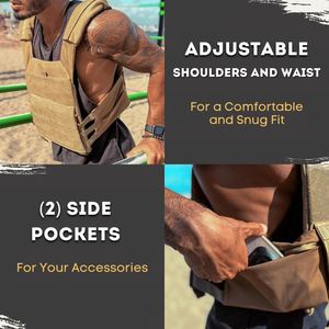 Hot Selling Weighted Women and <b>Men</b> Training Workout Cross Fit Body Strength Training <b>Weight</b> Vest Set Running Walking Workouts - Product Image 4