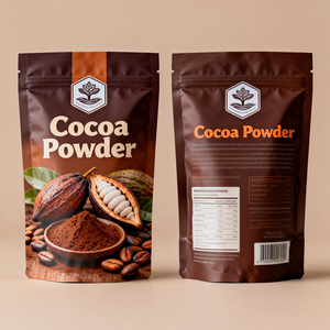 Bolsas de Plástico Impresas Personalizadas para Cacao, Café en Polvo, con Cierre Hermético, de Aluminio, Mate, con Cierre de Cremallera - Product Image 2