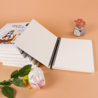 Cuaderno Espiral con Ilustraciones de Dibujos Animados, A5, Encuadernado con Espiral Metálica, 100 Hojas, Tapa Dura, Regalo para Estudiantes, Material de Oficina