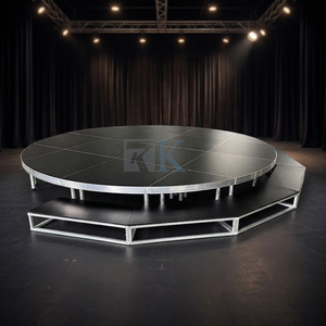 Plateforme de scène ronde portable intelligente facile à installer, personnalisable, en aluminium, pour mariage - Product Image 1