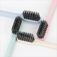 Brosse à dents en PLA biodégradables, 10 pièces, soins dentaires professionnels, Design OEM, 100% naturelle