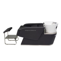 Station de bol de shampooing de réservoir d'eau moderne fixant la chaise de bol de shampooing de coiffure commode pour l'usage de salon de coiffure
