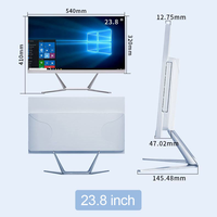 Écran tactile Tout sur les ordinateurs 24 27 pouces PC gain de place Tout-en-un AIO Haute Performance Industriel Tout-en-Un PC de bureau