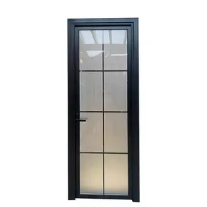 En çok satan klasik stil cam döner kapı tuvalet alüminyum alaşımlı kapılar ve pencereler