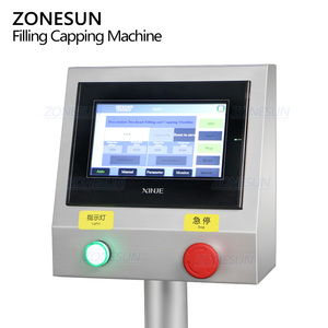 Machine de remplissage et de bouchage automatique de flacons roll-on pour cosmétiques et parfums ZONESUN ZS-AFC70 avec pompe péristaltique rotative servo à double tête - Product Image 2