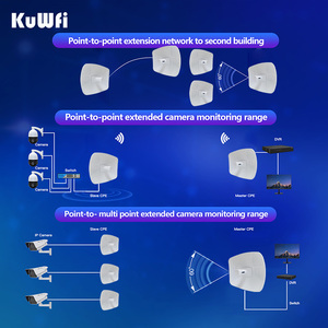 O9 Kuwfi-cpe 25 किमी लंबी दूरी की वाइफी ट्रांसमिशन 24 वी पाई नेटवर्क 5 घज 900 मीटर वाटरप्रूफ 25 किमी वायरलेस ब्रिज - Product Image 6