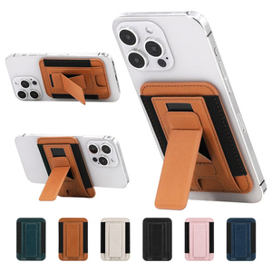 Funda Magnética de Cuero PU para Teléfono <span class=keywords><strong>iPhone</strong></span> 17 16 15 Pro Max, con Ranuras para Tarjetas, Soporte y Protección Antigolpes, Diseño Delgado - Product Image 1
