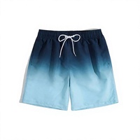 Short de bain pour homme, style vintage foncé, longueur genou, taille mi-haute élastique, en tissu Spandex/Polyester, imperméable, respirant, séchage rapide