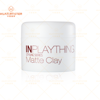 RTS Huati Sifuli INPLAYTHING Pâte mate naturelle sans résidu Tenue forte Cheveux Cire à base d'eau Pommade Mens Cheveux Argile Mat Boue
