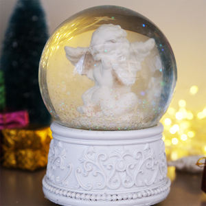 Globe à neige en résine en forme d'ange pour la décoration de la maison, cadeaux de nouvel an Offre Spéciale - Product Image 6