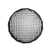 Diffuseurs de flash à dégagement rapide en métal 2026 avec parapluie réflecteur pour photographie de portrait et de produits Noir/Argent