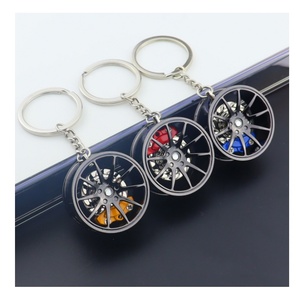 Custom 3D Metal Keychain Personality Creative Car <strong>Key</strong> Pendant Mini <strong>Wheel</strong> Rim Tyre Tube <strong>Key</strong> <strong>Chain</strong> Pendant - Product Image 1
