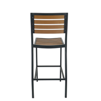 Chaises en rotin/osier en métal de conception moderne pour la cour de cuisine de parc