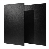 Carreaux de sol en porcelaine émaillée brillante antibactériens antidérapants design moderne noir 600x600mm pour la décoration intérieure des cafés