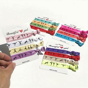 Top Quality Fold Over Elastic <b>Tie</b> Bands Scrunchies Ponytail Holder Hair Rope Yoga <b>Ties</b> Bracelets for Girls Women Ladies - Product Image 4