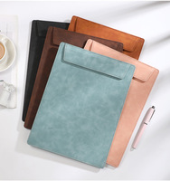 Porte-documents magnétique en cuir PU A4 avec logo personnalisé, bloc-notes de conférence, fermeture magnétique, porte-documents pour réunions d'affaires