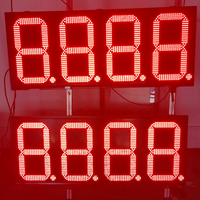 Letrero de Precio de Gasolinera LED, Cartel Publicitario Digital, Letrero de Precio de Gasolina Digital Programable y Pantalla LED