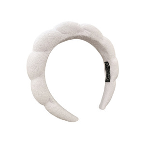 Blue cloud-shaped <strong>headband</strong> for women, high-crown wide-band hair clip for washing face, trendy <strong>2023</strong> autumn/winter <strong>new</strong> style - Product Image 4