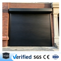 Porte à enroulement en aluminium manuelle ou motorisée, palan à chaîne Foshan 230 MN, coupe-vent, pour cuisine de ferme finie