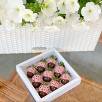 Boîtes en papier de boulangerie pour noël, sans échantillon, boîte à chocolat blanche pliante, de fraise, cadeau, avec fenêtre transparente