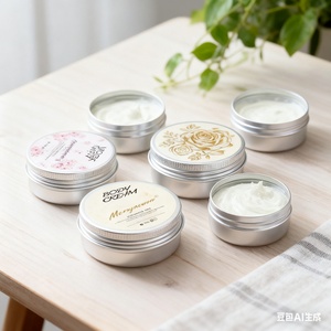 Eco-Friendly Non Rust Aluminum Container Box Metal Cans for Body Cream with Customized Logo - Product Image 2