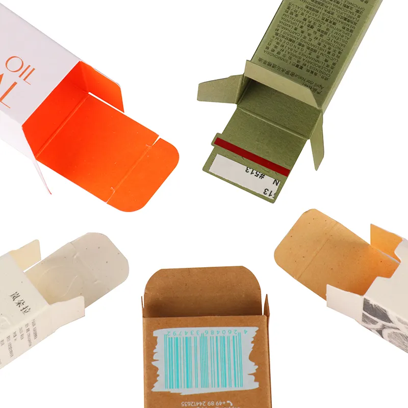 Caja de cartón personalizada impresión maqueta servicio embalaje papel cajas pequeñas para cosméticos
