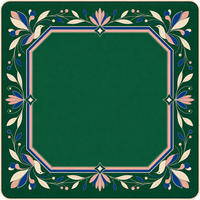 Tapis de Mahjong Américain Grand Format 31,5x31,5 Pouces Antidérapant Silencieux en Feutre Néoprène Housse de Table Accessoires en Gros