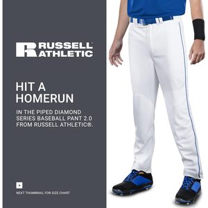 Custom <b>Athletic</b> Piped Diamond Series Baseball Pants 2.0-Breathable Polyester Shorts for Boys Customizable Stripe Plus Size - Product Image 4