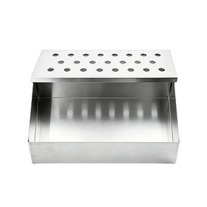 Caja ahumadora universal de acero inoxidable Pinnovo para parrilla de gas o carbón, funciona con astillas de madera para añadir un delicioso sabor ahumado. - Product Image 3