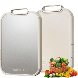 Tabla de Cortar de Titanio para Cocina, Doble Cara, Titanio Puro, Paja de Trigo, PP, Grado Alimenticio, Antideslizante, Duradera - Product Image 1