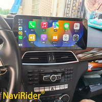 Autoradio Android Auto 10,25 pouces avec écran tactile CarPlay pour Mercedes Classe C W204 2011-2014, lecteur multimédia vidéo, GPS, navigation audio